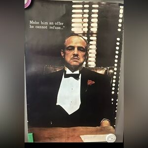 The Godfather Poster Marlon Brando Make him an offer he cannot refuse